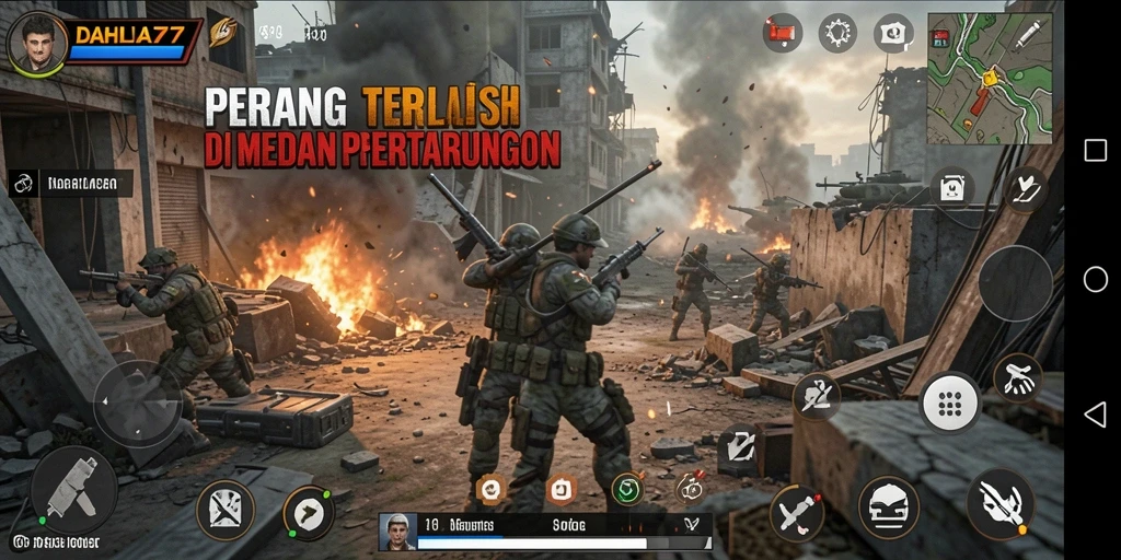 Gameplay menegangkan di DAHLIA77 dengan aksi pertempuran yang seru.