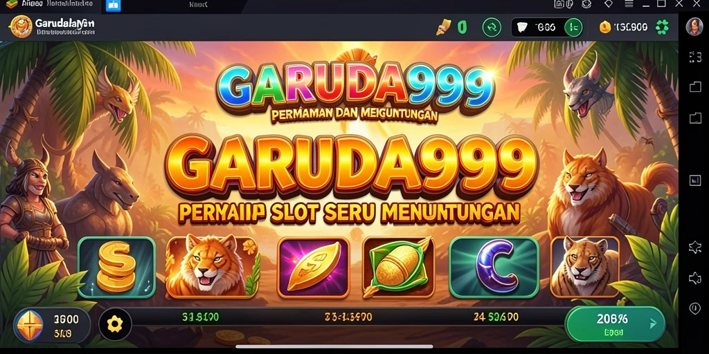 Tampilan menarik dari gameplay Slot GARUDA999 dengan berbagai tema