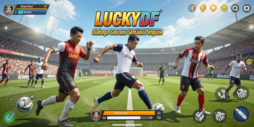 Tampilan gameplay LUCKYDF yang menegangkan dan penuh aksi.
