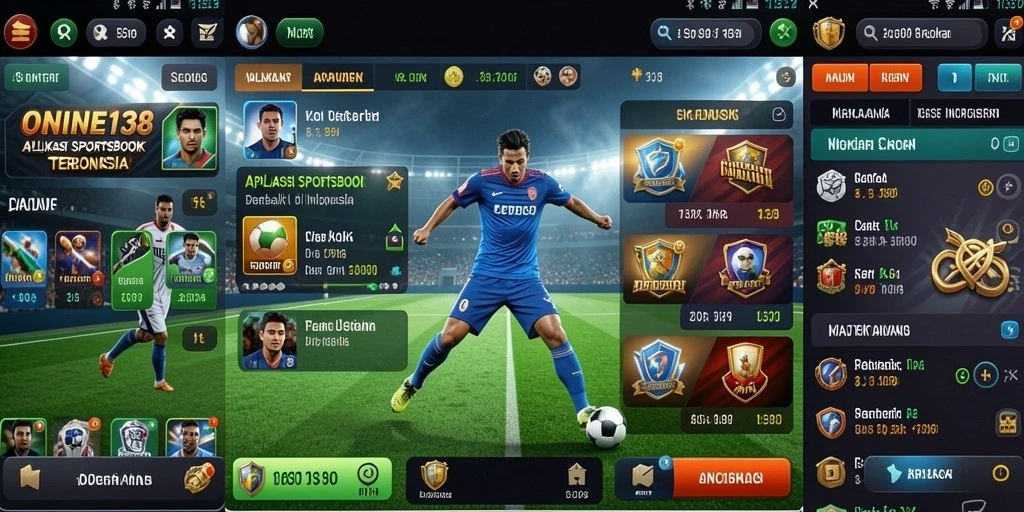 Tampilan gameplay ONINE138 yang menonjolkan taruhan Sportsbook.