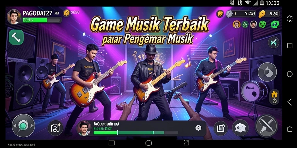 Tampilan gameplay <strong>PAGODA127</strong> yang menarik dan interaktif dengan beragam fitur musik.