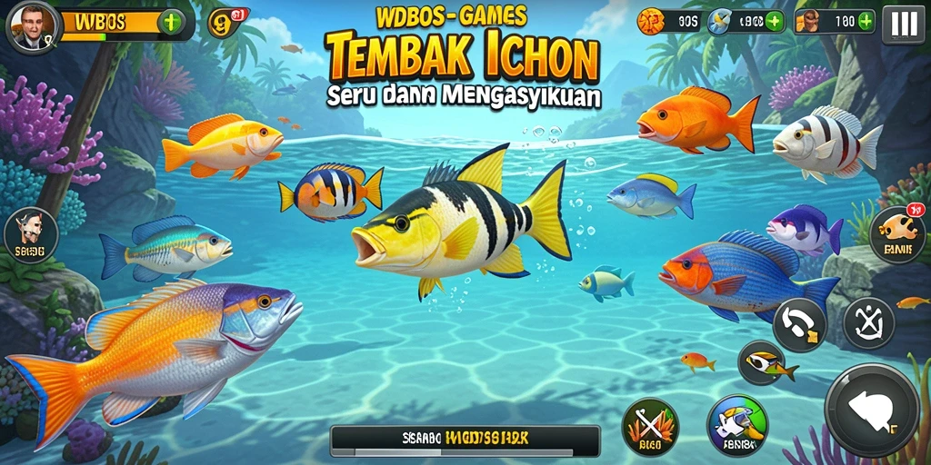 Gameplay WDBOS yang menegangkan dalam menembak ikan.